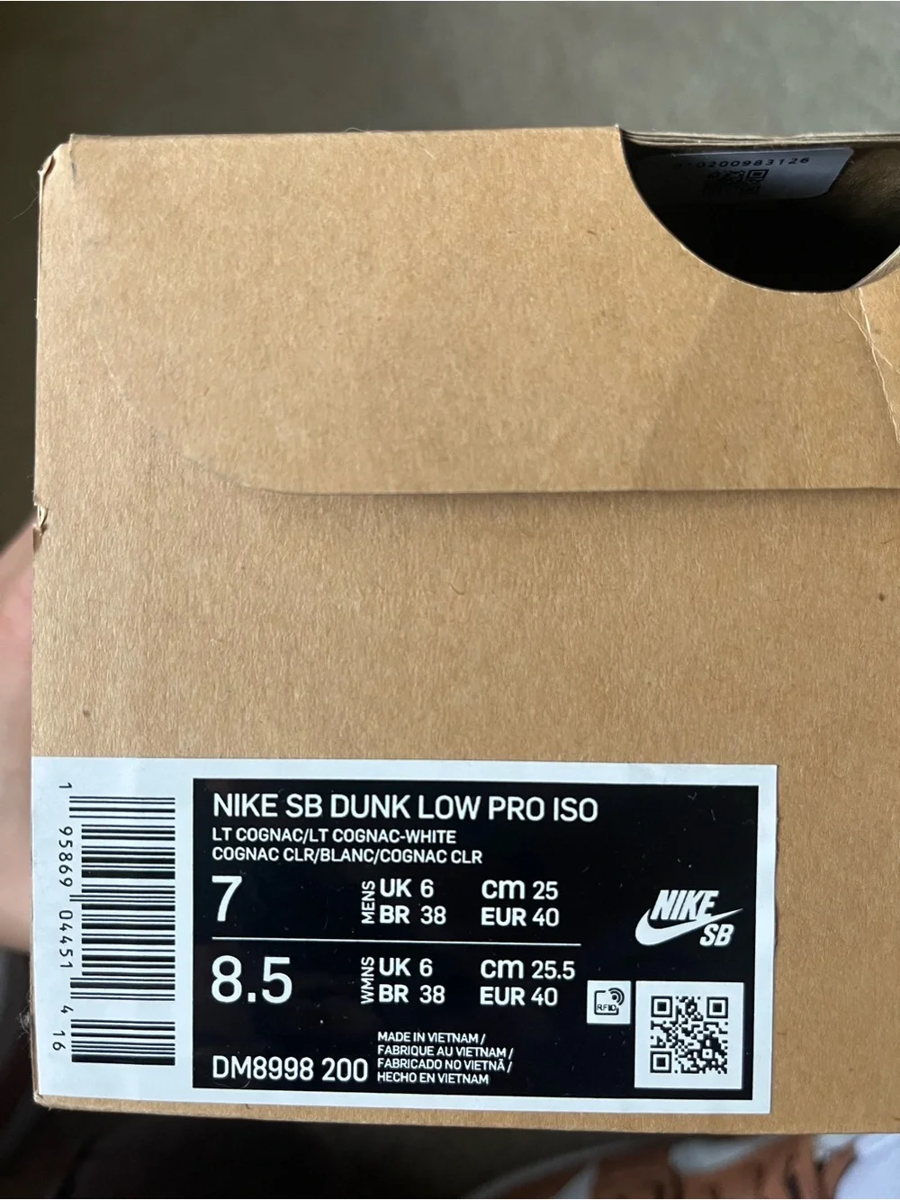 NIKE SB DUNK LOW PRO ISO RARE